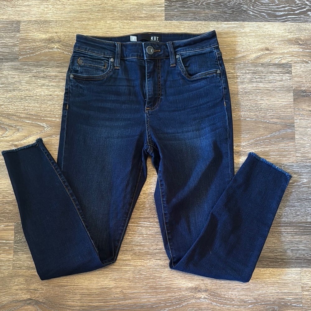 Kut from the Kloth Blue Skinny Jeans with Stretch